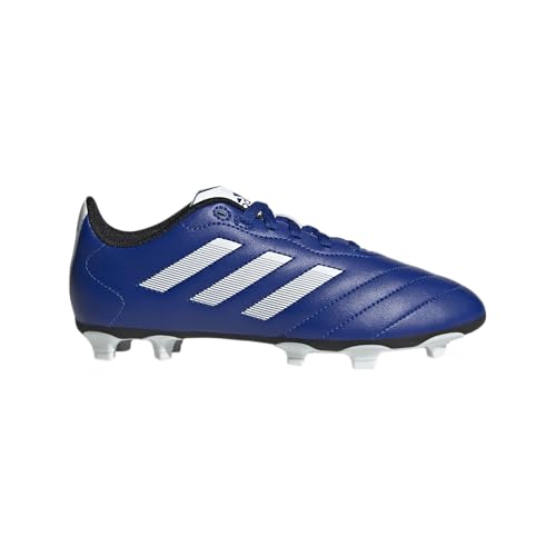 adidas unisex child Goletto Viii Firm Ground Soccer Shoe, Team Royal Blue/White/Core Black, 10 Toddler US