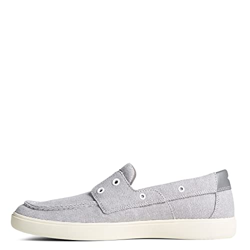 Sperry Men's Outer Banks 2-Eye Boat Shoe, Washed Grey, 8