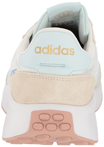 adidas Women's 70s Running Shoes, FTWR White/Almost Blue/Off White, 6.5