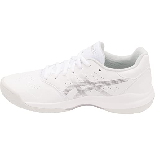 ASICS Women's Gel-Game 7 Tennis Shoes, 5, White/Silver