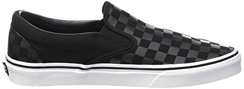 Vans Classic Slip-On Core Classics (Checkerboard) Black/Black Men's 14