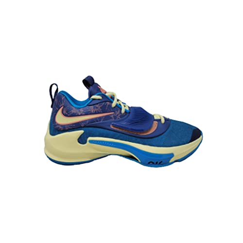 Nike mens Zoom Freak 3 Basketball Trainers Da0694 Shoes, Multi-color/Laser Blue/Crimson, 8