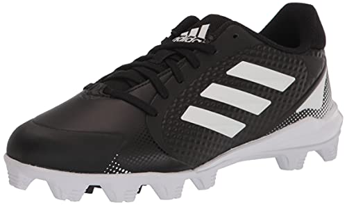 adidas Women's Purehustle 2 MD Baseball Shoe, Black/White/White, 7.5