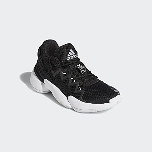 adidas Kid's Don Issue 2 Boys Basketball Core Black/White/Sky Tint 7 Big Kid