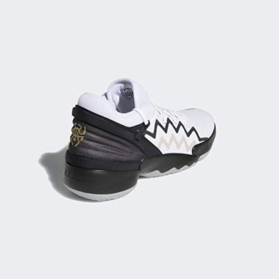 adidas Men's D.o.n. Issue 2 Basketball Shoe 9 Cloud White/Core Black/Gold Metallic