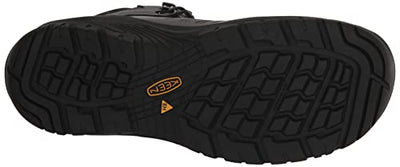 KEEN Utility Men's Reno Mid Height Composite Toe Flexible Waterproof Athletic Work Boots, Magnet/Black, 7.5 Wide