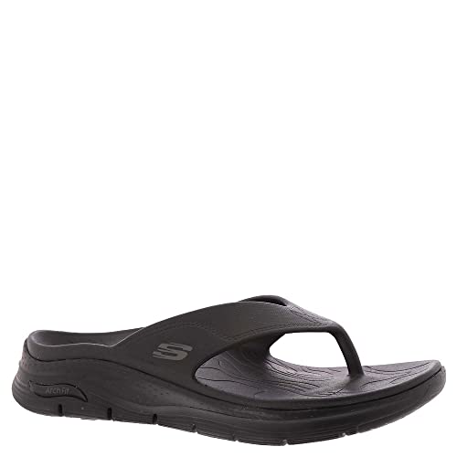 Skechers Foamies Arch Fit Flip Flop243158 Mens Sandal 9 DM US BlackBlack