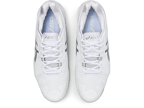 ASICS Gel-Resolution 8 Tennis Shoe White/Pure Silver 14 D (M)