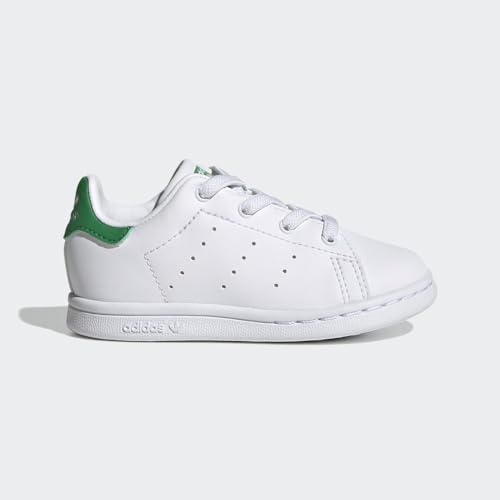 adidas Kids Stan Smith (End Plastic Waste) Sneaker, Cloud White/White/Green, 4 US Unisex Toddler