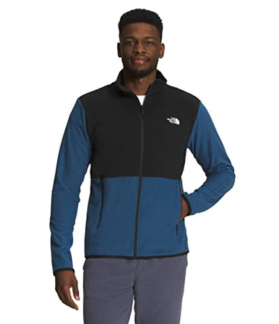 THE NORTH FACE TKA Glacier Full Zip Hoodie Mens Fleece Shady Blue/TNF Black Sz XXL