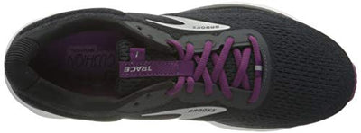 Brooks Women's Trace Neutral Running Shoe - Ebony/Black/Wood Violet - 12