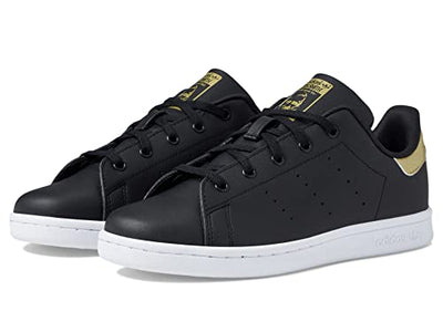 adidas Stan Smith Shoes Kids', Black, Size 12K