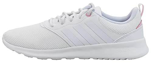 adidas Women's QT Racer 2.0 Running Shoe White/White/Clear Pink 6 M US