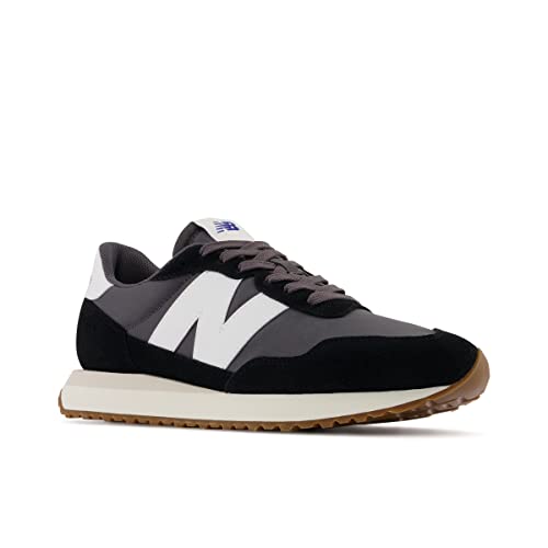 New Balance Men's 237 V1 Sneaker, Black/Magnet/Gum, 12