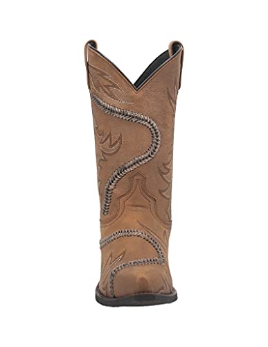 Laredo Men's Bucklace Western Boot Snip Toe Tan 8 D