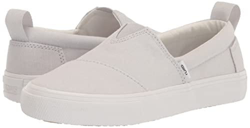 TOMS Boy's Alpargata Fenix Slip-On Sneaker, Lunar Grey, 2 Big Kid