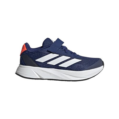 adidas Duramo SL Elastic Lace Sneaker, Victory Blue/White/Solar Red, 1.5 US Unisex Little Kid