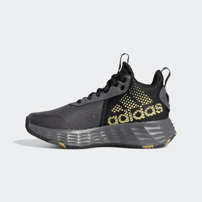 adidas Own The Game 2.0 Basketball Shoe, Grey Five/Matte Gold/Core Black, 7 US Unisex Big Kid