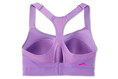 Brooks Dare Racerback Women’s Run Bra for High Impact Running, Workouts and Sports with Maximum Support - Heliotrope - 32DD