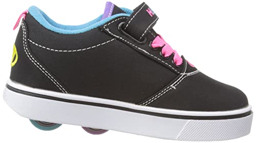 HEELYS Girl's Pro 20 X2 (Little Kid/Big Kid) Black/Rainbow Multi 12 Little Kid M