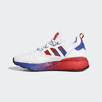 adidas ZX 2K Boost Shoes Kids', White, Size 5.5