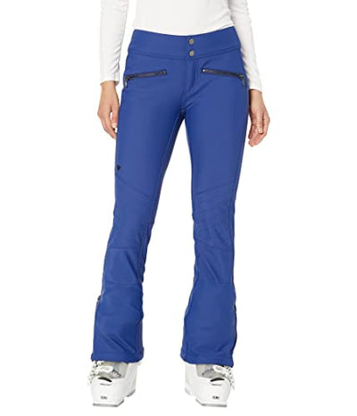 Obermeyer Clio Softshell Pants for Women - Zip Fly with Windguard, Fleece Lined Waistband, Chic and Warm Stylish Pants Navy 12 R