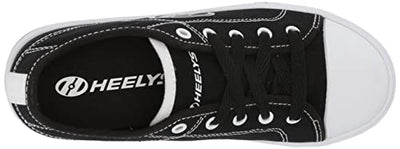 HEELYS Classic X2 (Little Kid/Big Kid/Adult) Black/White 4 Big Kid, 4 Men's, 5 Women's M