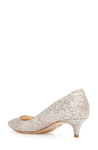 Badgley Mischka Madison II Wide-Width Glitter Kitten Heel