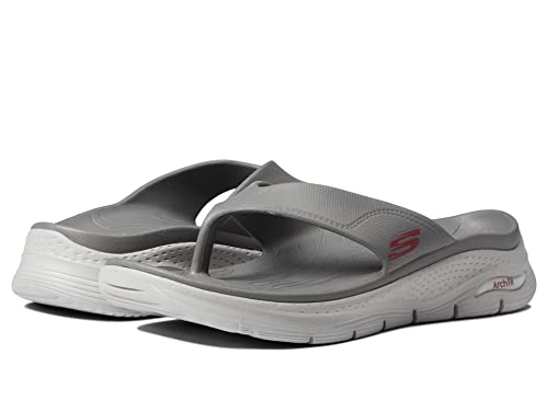 Skechers Foamies Arch Fit Flip Flop243158 Mens Sandal 12 DM US Charcoal