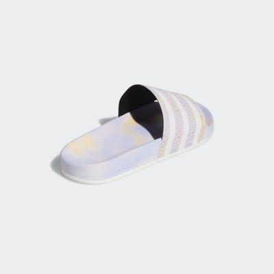 adidas Womens Adilette Slide Casual Sandals Casual - White 6 Purple