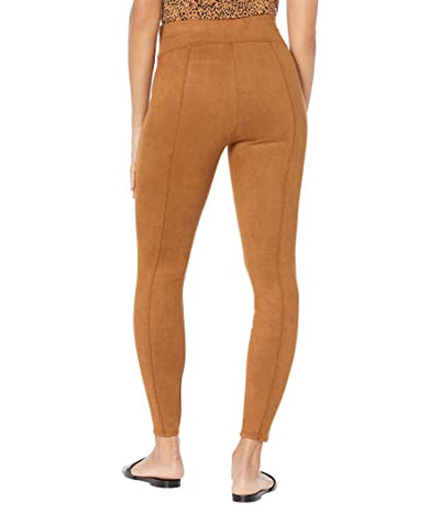 SPANX Faux Suede Leggings Rich Caramel SM - Regular 27