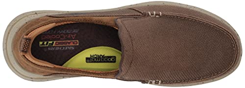 Skechers USA Men's Men's Proven-Renco Loafer, BRN, 12