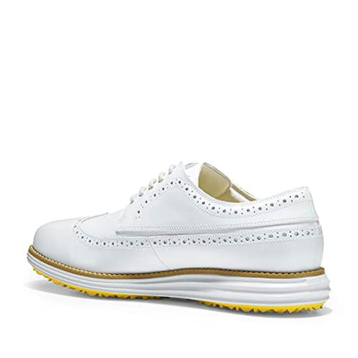 Cole Haan Men's Original Grand Wingtip Oxford Golf, White/White Wp, 7