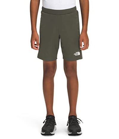 THE NORTH FACE Boy's Never Stop Training Shorts (Little Kids/Big Kids) New Taupe Green MD (10-12 Big Kid)