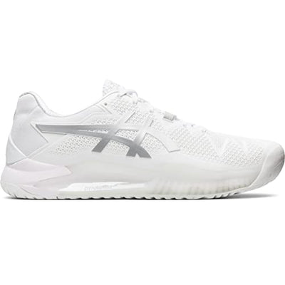 ASICS Gel-Resolution 8 Tennis Shoe White/Pure Silver 14 D (M)