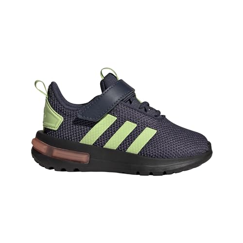 adidas unisex-child Racer TR23 Shadow Navy/Pulse Lime/Core Black 4.5