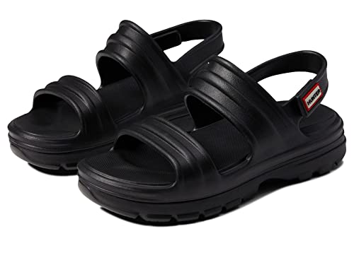 Hunter Bloom Algae Foam Sandals for Women - Synthetic Upper, Synthetic Outsole, and Open Round Toe Style Black 8 M