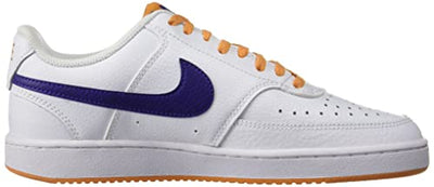 Nike Men's Court Vision Low-Top Sneakers, White Purple Electric, 9