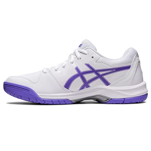 ASICS Women's Gel-Dedicate 7 Tennis Shoes, 11.5, White/Amethyst