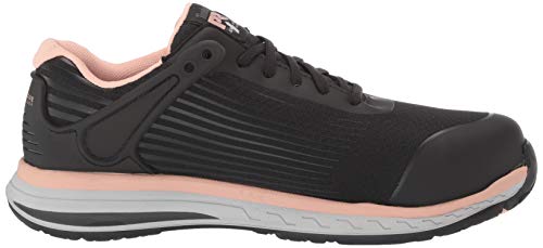 Timberland PRO Men's Drivetrain Low Composite Safety Toe Electrical Hazard Athletic Work Shoe, Black/Pink, 7.5