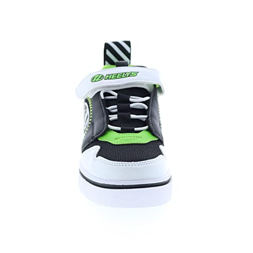 HEELYS Boy's Rocket x2 (Little Kid/Big Kid/Adult) Black/White/Charcoal/Neon Green 4 Big Kid (Men's 4) M