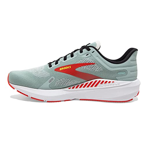 Brooks Men’s Launch GTS 9 Supportive Running Shoe - Blue Surf/Black/Cherry Tomato - 9.5