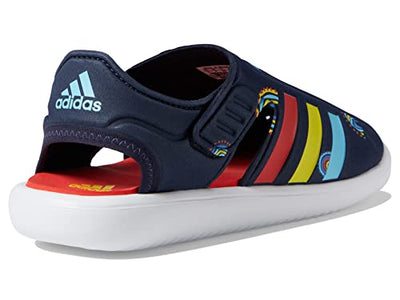 adidas Boy's Closed Toe Water Sandals (Toddler/Little Kid) Ink/Bold Orange/Impact Yellow 13 Little Kid M