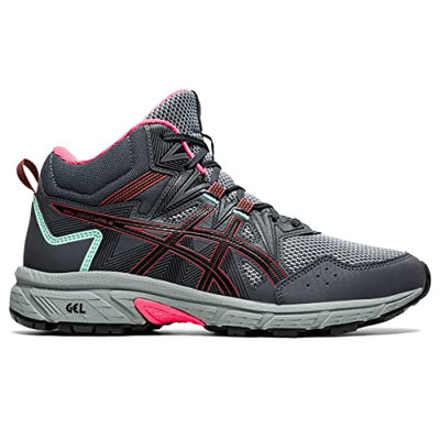 ASICS Women's Gel-Venture 8 Mid Top Running Shoes, 9.5, Carrier Grey/Dried Rose