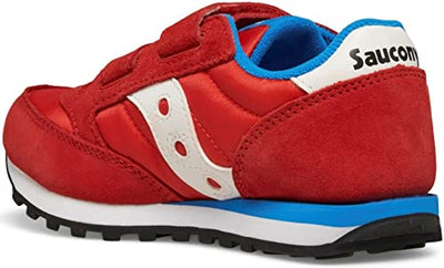 Saucony Jazz Double Hook & Loop Sneaker, RED/Blue, 12.5 US Unisex Little Kid