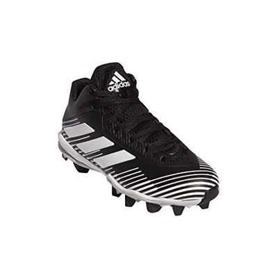 Adidas Freak Molded Cleats Football Shoe, Black/White/Grey, 10 US Unisex Big Kid