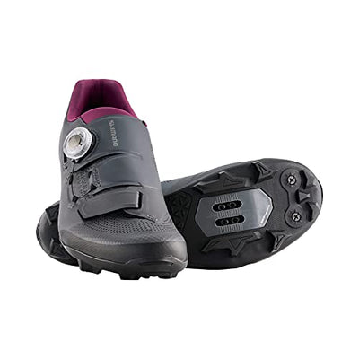 SHIMANO SH-XC502W High-Performance Women’s XC Cycling Shoe, Gray, 7.5-8