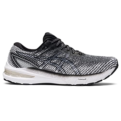 ASICS Women's GT-2000 10 Running Shoes, 12, White/Black