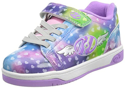 HEELYS Girl's Dual Up X2 (Little Kid/Big Kid/Adult) Purple/Rainbow Wings 2 Little Kid M