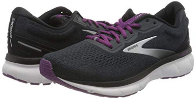 Brooks Women's Trace Neutral Running Shoe - Ebony/Black/Wood Violet - 12